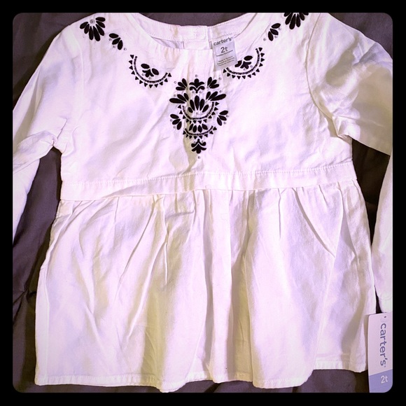Carter's Other - *Carter* white tunic Sz 2T NWT
